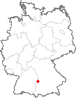 Karte Finningen bei Dillingen an der Donau